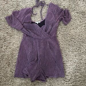 Cute purple dress/shorts with sparkles!
Charlotte ruse